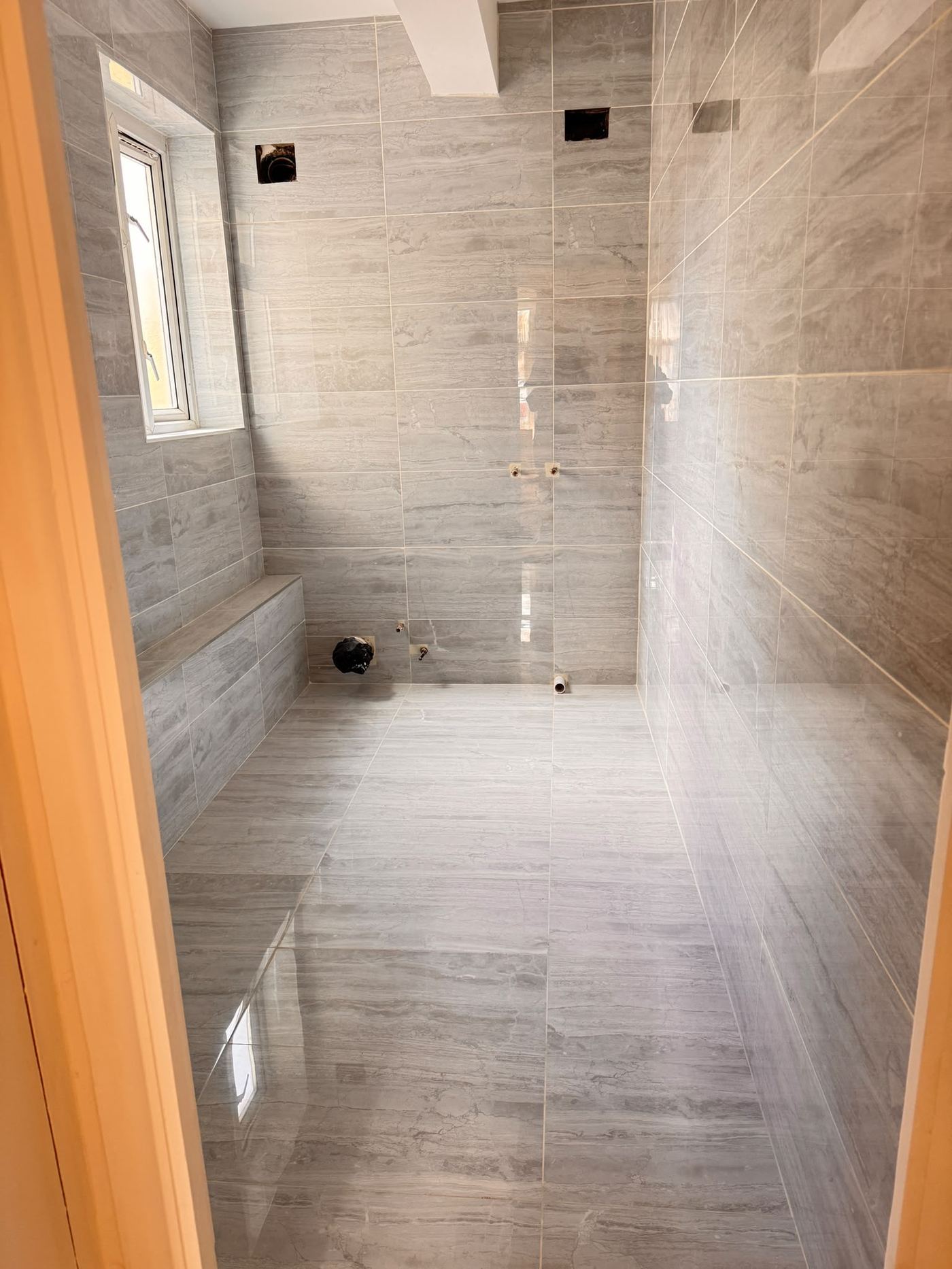 Bathroom renovation - tiling complete